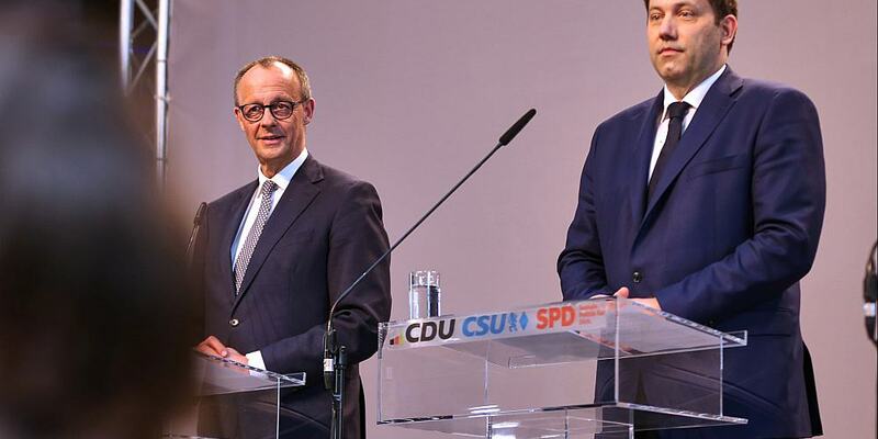 Friedrich Merz, Lars Klingbeil am 09.04.2025 - Foto: über dts Nachrichtenagentur