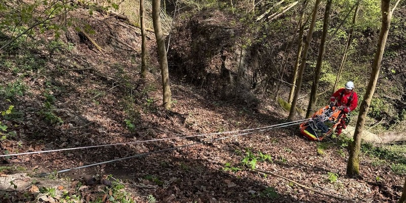 FW Allensbach: URD2 Personenrettung Absturzgelände - Foto: presseportal.de