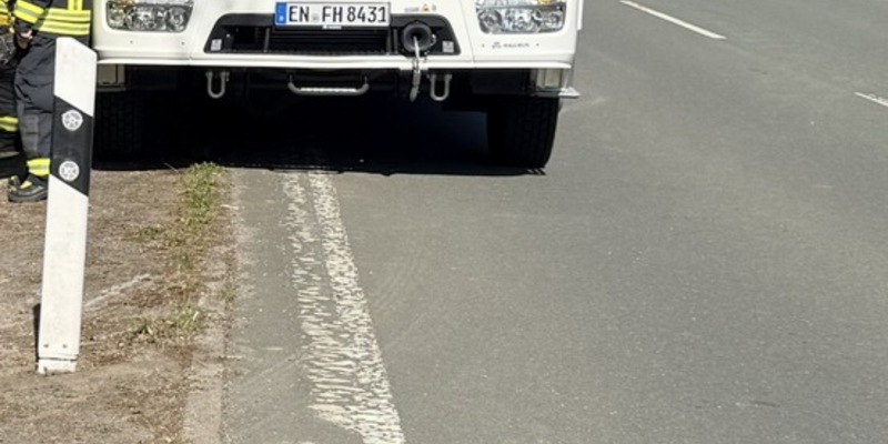 FW-EN: Unfall zwischen Krad und Radfahrer - Foto: presseportal.de