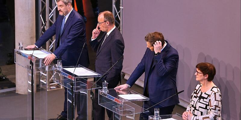 Söder, Merz, Klingbeil, Esken am 09.04.2025 - Foto: über dts Nachrichtenagentur