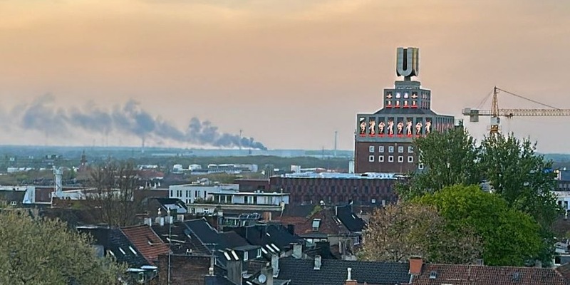 FW-DO: Starke Rauchentwicklung aus einer Lagerhalle - Feuer in einer ehemaligen Ziegelei - Foto: presseportal.de
