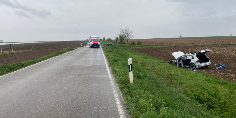 POL-PDNW: Dirmstein - Verkehrsunfall mit Personenschaden, Frontalzusammenstoß auf der L455 - Foto: presseportal.de
