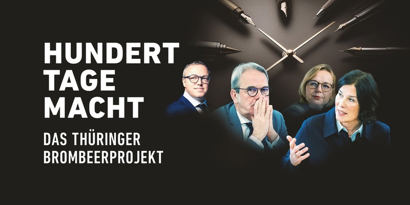 MDR-Doku und -Polittalk zu 100 Tage Brombeer-Koalition in Thüringen - Foto: presseportal.de