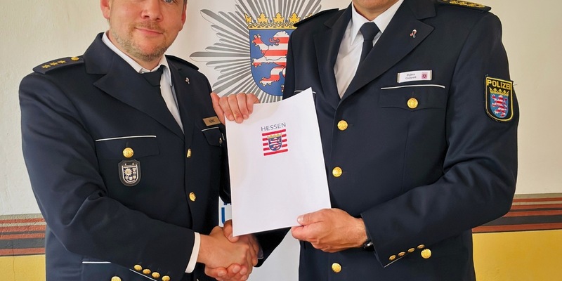 POL-DA: Heppenheim: Kriminaldirektor Benjamin Henne übernimmt offiziell die Leitung der Polizeidirektion Bergstraße - Foto: presseportal.de