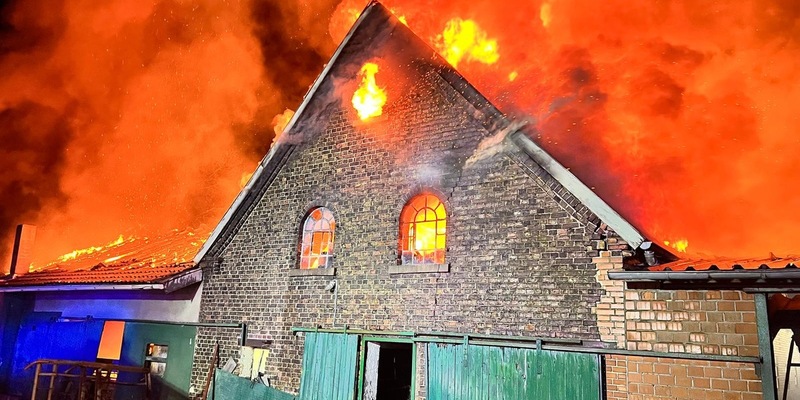 FW-WRN: Scheunenbrand in Werne-Schmintrup - Foto: presseportal.de