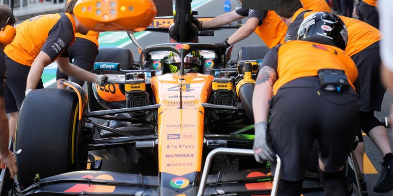 Leclerc zeigte einen vielversprechenden Trainingsstart. - Foto: Darko Bandic/AP/dpa