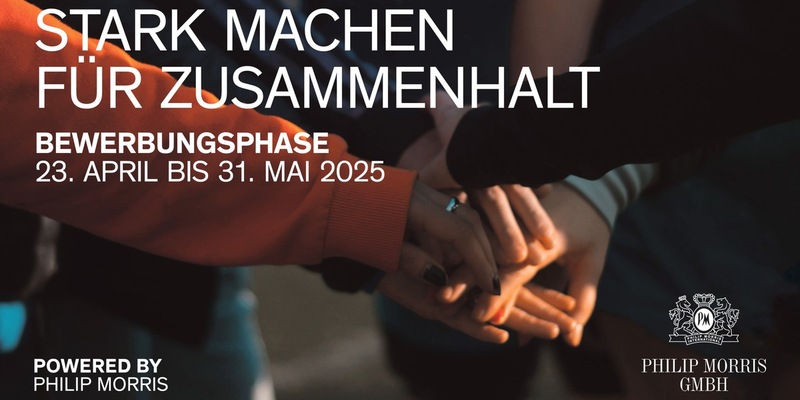 Powered by Philip Morris: Launch der neuen Dachmarke für gesellschaftliches Engagement und Bewerbungsstart für den Award - Foto: presseportal.de