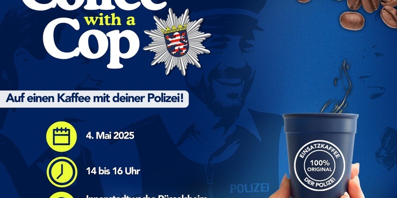 POL-DA: Rüsselsheim: Coffee with a Cop - Polizei und Stadt suchen beim MAIN-Sonntag den Dialog auf Augenhöhe - Foto: presseportal.de