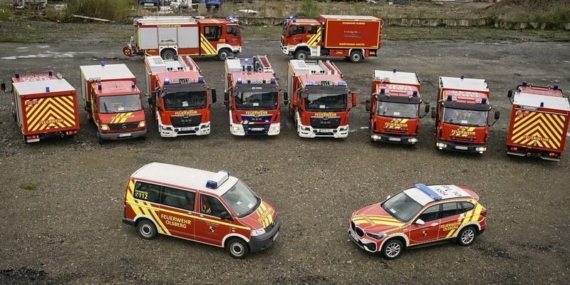 FF Olsberg: Einheitliche Folierung der Olsberger Einsatzfahrzeuge durch Spendengelder - Foto: presseportal.de