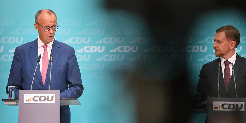 Friedrich Merz und Michael Kretschmer (Archiv) - Foto: über dts Nachrichtenagentur