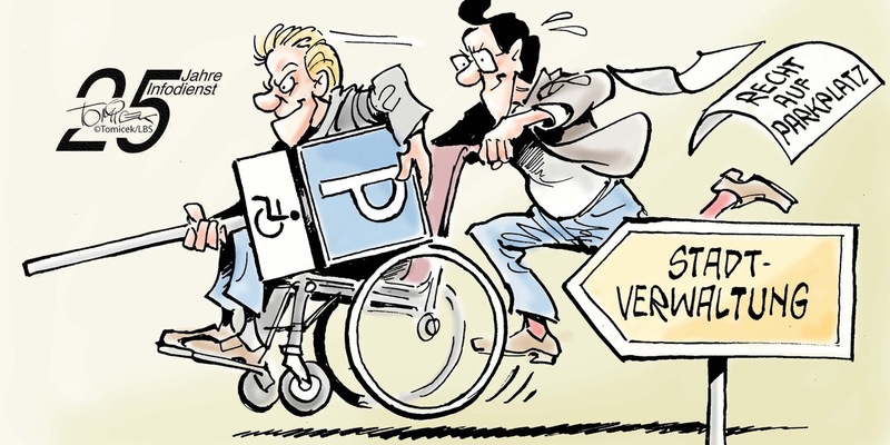 Recht auf Parkplatz / Mann mit schwerer Gehbehinderung setzte sich gegen Stadt durch - Foto: presseportal.de