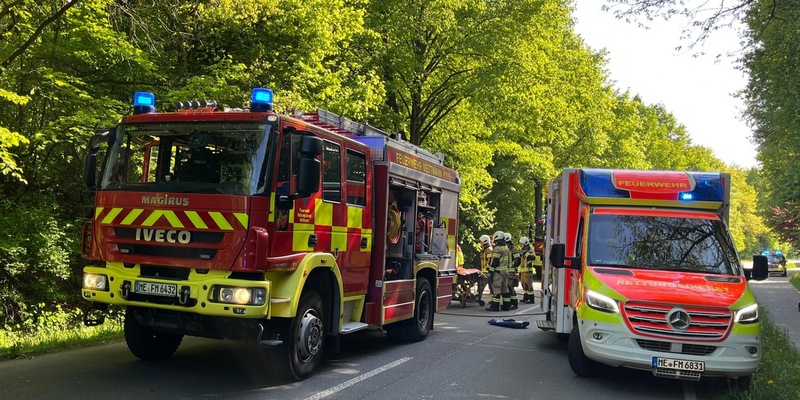 FW Mettmann: Chirurgischer Notfall und schwerer Verkehrsunfall machen zweimaligen Einsatz eines Rettungshubschrauber notwendig - Foto: presseportal.de