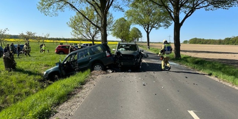 POL-WOB: Schwerer Verkehrsunfall auf der K70 - Zwei Personen verletzt - Foto: presseportal.de