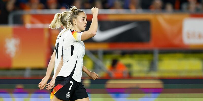 Hat Grund zur Freude: DFB-Kapitänin Giulia Gwinn. - Foto: Toin Damen/dpa