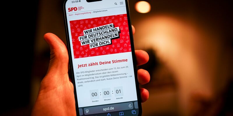 15 Tage hatten die SPD-Mitglieder Zeit, über den Koalitionsvertrag abzustimmen. (Symbolbild) - Foto: Kay Nietfeld/dpa