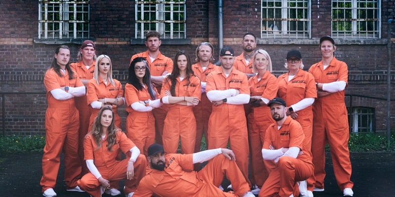 Gabriel Kelly Steff Jerkel Gina Elena Gruschka Parshad Esmaeili Lars Tönsfeuerborn Ann-Kathrin Bendixen Affe auf Bike Paul Janke Uwe Schüder Flying Uwe Zico Banach Pia Tillmann Cbas Claudia Effenberg Simon Gosejohann Most Wanted - Wer entkommt? - Foto: Joyn/Christoph Köstlin, presseportal.de
