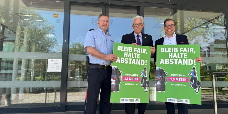 POL-ME: Plakataktion im gesamten Kreisgebiet: Neuauflage der Kampagne Bleib fair, halte Abstand! - 2504115 - Foto: presseportal.de