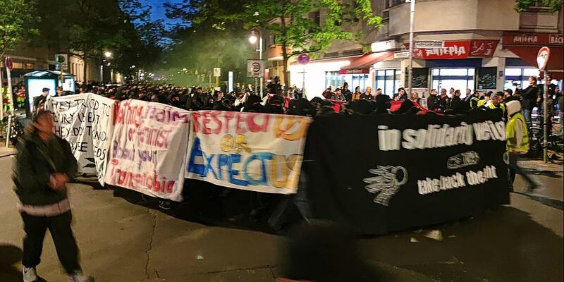 Linke Demo in Berlin-Kreuzberg - Foto: über dts Nachrichtenagentur