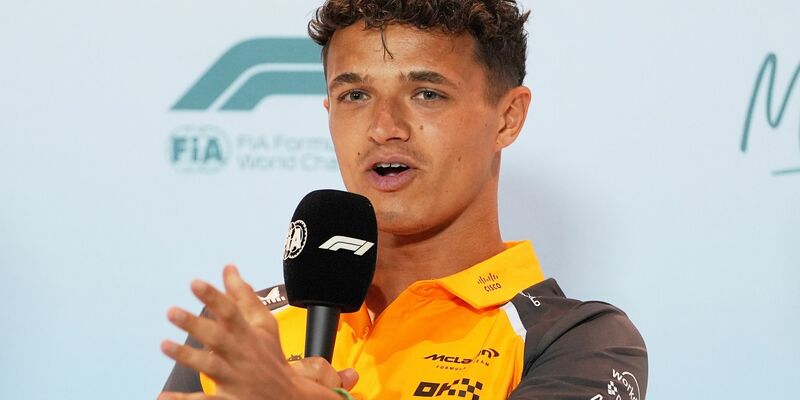 Lando Norris jubelte 2024 über seine Siegpremiere in der Formel 1. - Foto: Rebecca Blackwell/AP/dpa