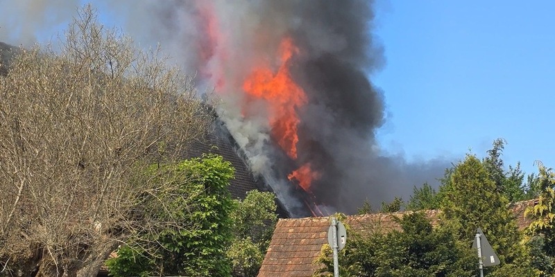 Feuerwehr Nürnberg: Schnelles Handeln verhinderte Schlimmeres - Brand in landwirtschaftlichem Anwesen in Nürnberg-Krottenbach - Foto: presseportal.de