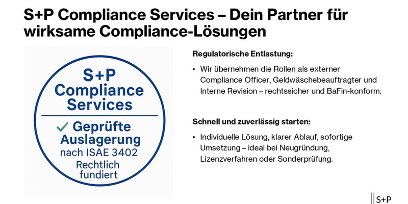 Compliance ohne Kopfschmerzen / Warum immer mehr regulierte Unternehmen auf das S+P Compliance Package setzen - Foto: presseportal.de