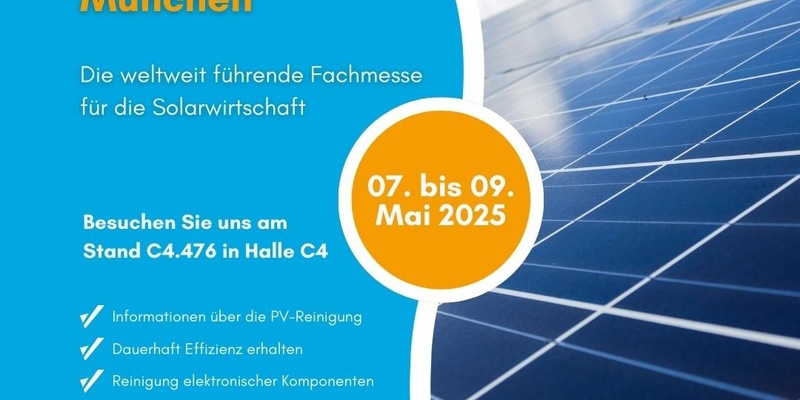 Maximale Erträge durch regelmäßige Reinigung der Photovoltaikanlage - Bremer & Leguil informiert auf der Intersolar München über innovativen Photovoltaikreiniger Rivolta P.H.C. - Foto: presseportal.de