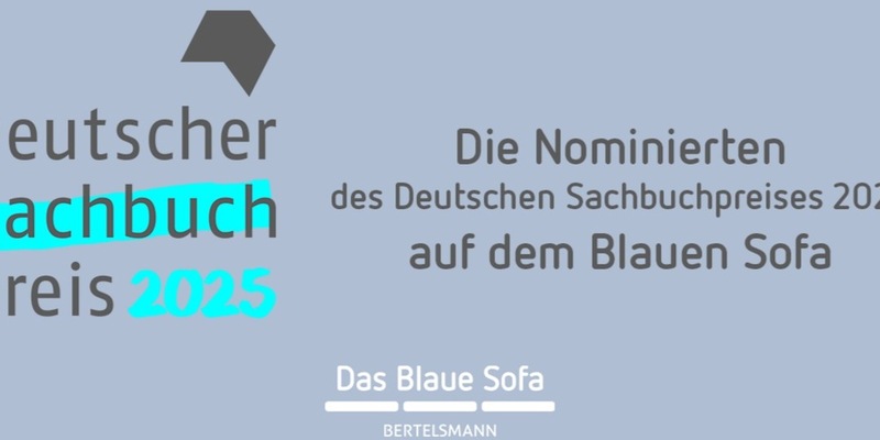 Deutscher Sachbuchpreis 2025: Autor:innen der nominierten Titel auf dem Blauen Sofa - Foto: presseportal.de