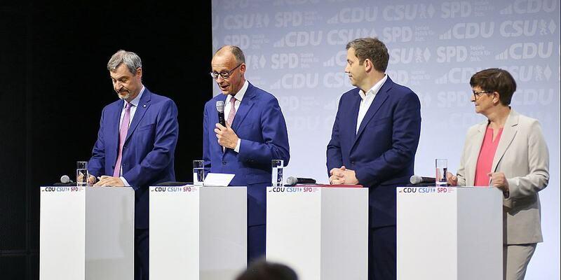 Unterzeichnung Koalitionsvertrag zwischen CDU, CSU und SPD am 05.05.2025 - Foto: über dts Nachrichtenagentur