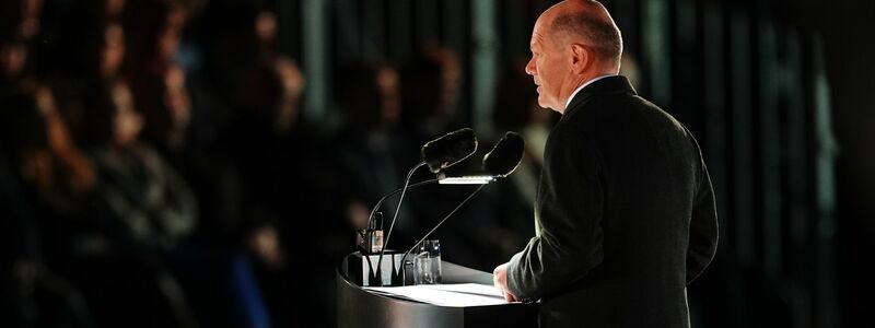 Olaf Scholz verabschiedete sich mit einem Appell.  - Foto: Kay Nietfeld/dpa