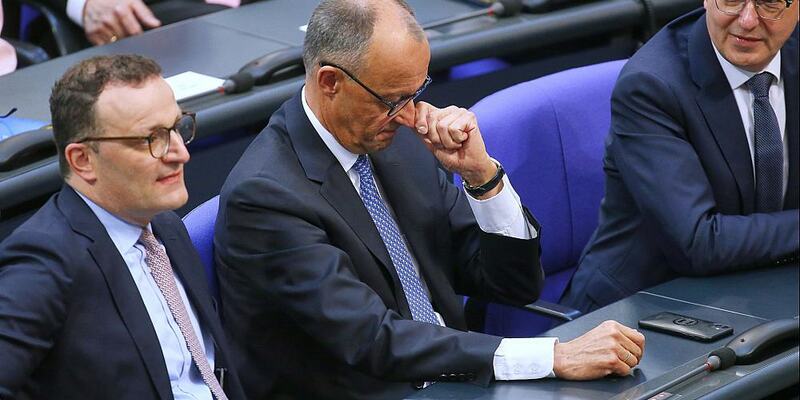 Jens Spahn, Friedrich Merz, Alexander Dobrindt am 06.05.2025 - Foto: über dts Nachrichtenagentur