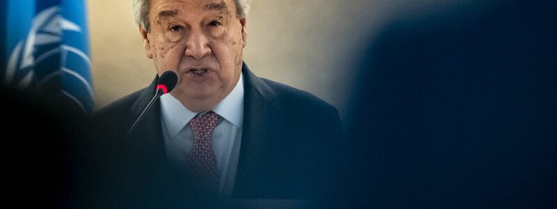 UN-Generalsekretär Guterres: «Die Welt kann sich eine militärische Konfrontation zwischen Indien und Pakistan nicht leisten.» - Foto: Til Buergy/KEYSTONE/dpa