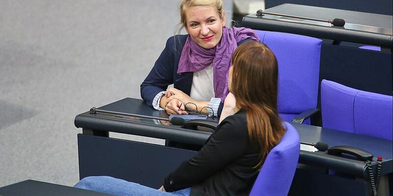 Ines Schwerdtner und Heidi Reichinnek am 06.05.2025 - Foto: über dts Nachrichtenagentur