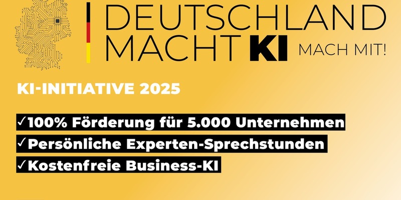 Deutschland macht KI - Mach mit! / Neue Initiative unterstützt 5.000 Unternehmen beim KI-Einstieg - Foto: presseportal.de