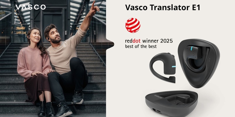 Vasco Translator E1 als Best of the Best ausgezeichnet / Neuer Übersetzungskopfhörer von Vasco gewinnt Red Dot Design Award - Foto: presseportal.de