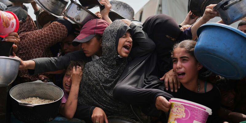 Organisationen warnen vor einer Hungersnot im Gazastreifen. (Archivbild) - Foto: Abdel Kareem Hana/AP/dpa