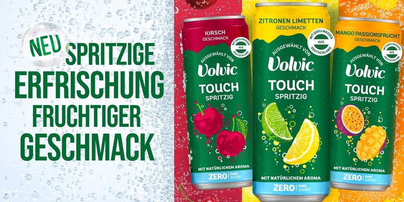 Volvic präsentiert Touch Spritzig Zero: Die prickelnde Abkühlung für den Sommer - Foto: presseportal.de