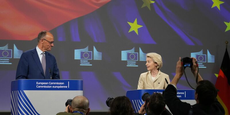 Merz verteidigt Grenzkontrollen. - Foto: Virginia Mayo/AP/dpa