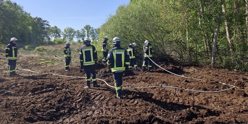 FW-ROW: Moorbrand in Glinstedt - Foto: presseportal.de