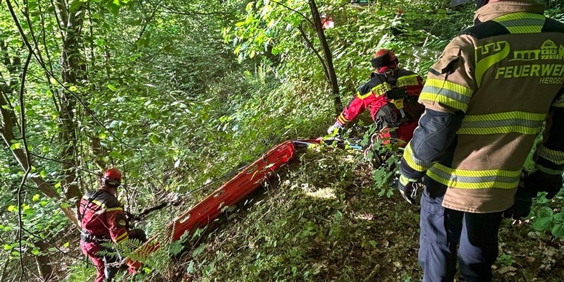 FW-EN: Unfall am Silbersee - Aufwändige Rettung eines 16-jährigen Jugendlichen - Foto: presseportal.de