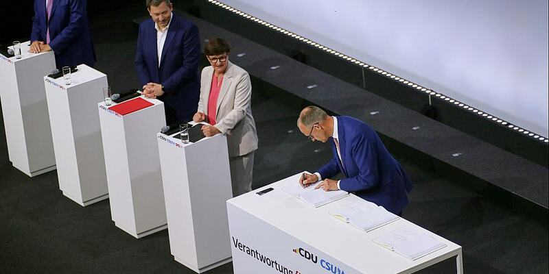 Unterzeichnung Koalitionsvertrag zwischen CDU, CSU und SPD (Archiv) - Foto: über dts Nachrichtenagentur