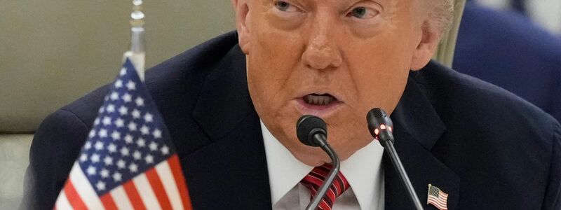 US-Präsident Trump präsentiert sich beim Thema der israelisch-arabischen Beziehungen als Friedensstifter.  - Foto: Alex Brandon/AP/dpa