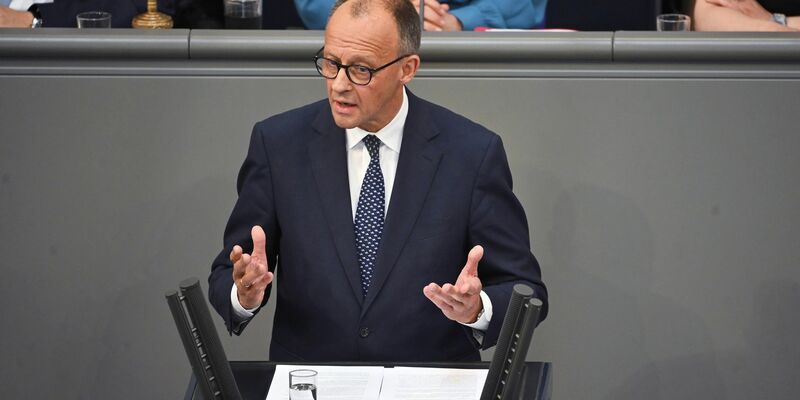 Merz verspricht in seiner ersten Regierungserklärung unter anderem «Wohlstand für alle. - Foto: Katharina Kausche/dpa