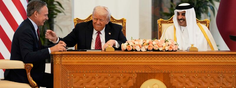 Während Trumps Besuch wurden zahlreiche Wirtschaftsdeals geschlossen. - Foto: Alex Brandon/AP/dpa