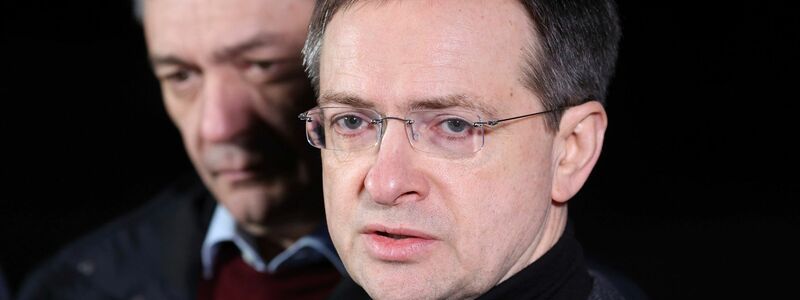 Medinski gilt als politisches Leichtgewicht und war bereits 2022 an den Verhandlungen zur Beendigung des Krieges beteiligt. (Archivbild) - Foto: Maxim Guchek/BelTA/AP/dpa