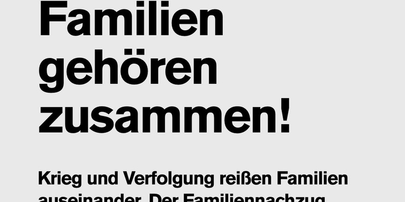Handicap International lehnt Einschränkung des Familiennachzugs ab - Foto: presseportal.de