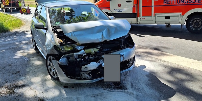 FW-Greven: Verkehrsunfall mit einer verletzten Person - Foto: presseportal.de