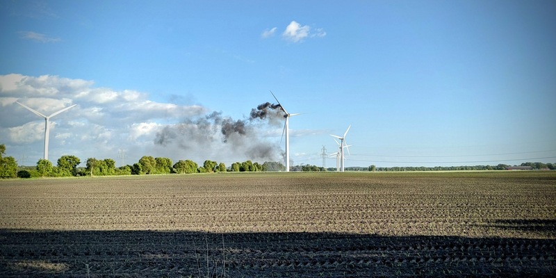 POL-ROW: ++ Bremervörde - Iselersheim: Brand einer Windkraftanlage ++ - Foto: presseportal.de