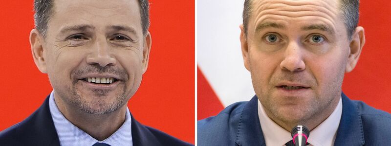 Der Warschauer Oberbürgermeister Rafal Trzaskowski (links) und der Historiker Karol Nawrocki gelten als Favoriten im Rennen um die polnische Präsidentschaft. (Archivbilder) - Foto: Jarek Praszkiewicz/PAP/Attila Husejnow/SOPA Images via ZUMA Press Wire/dpa