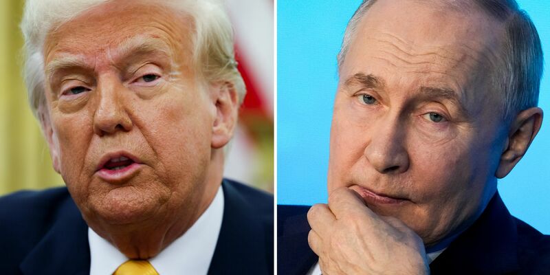 Trump hat mit Putin über das umstrittene iranische Atomprogramm gesprochen - und bringt dessen Einmischung in die Gespräche darüber ins Spiel. (Illustration) - Foto: Pavel Bednyakov/AP/Pool via AP/dpa