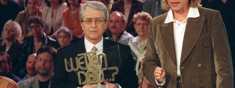 Thomas Gottschalk und der Erfinder von «Wetten, dass..»: Frank Elstner. (Archivbild) - Foto: Rolf Haid/dpa